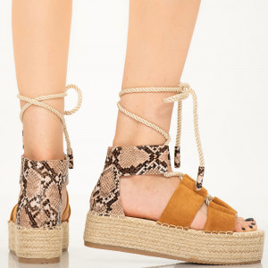 Platforme dama Lufa camel