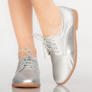 Pantofi casual Burn argintii
