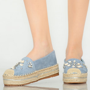 Pantofi casual Calla albastri