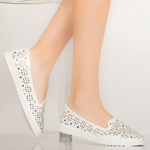Pantofi casual Vela albi