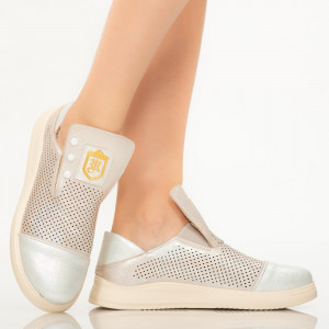 Pantofi dama Tay argintii