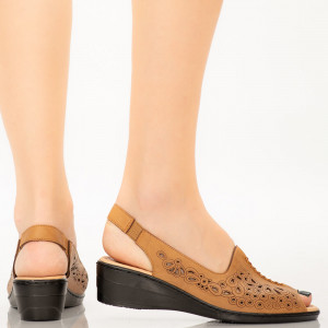 Sandale dama Goni camel