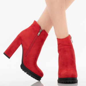 Botine dama Alicia rosii