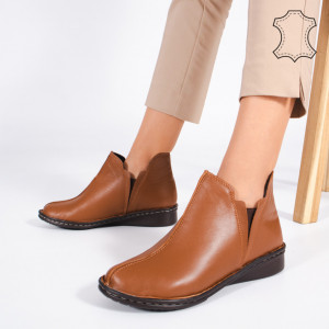 Ghete Piele Naturala RIPA Camel