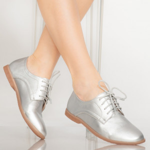 Pantofi casual Burn argintii