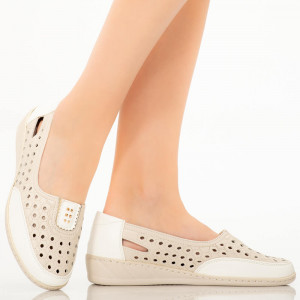Pantofi dama Alio albi