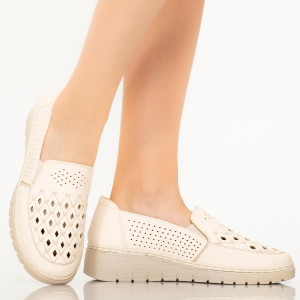Pantofi dama Lavi albi