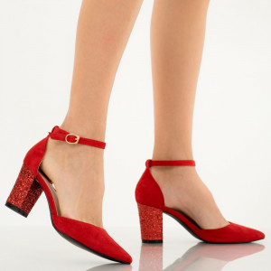 Pantofi dama Mantis rosii