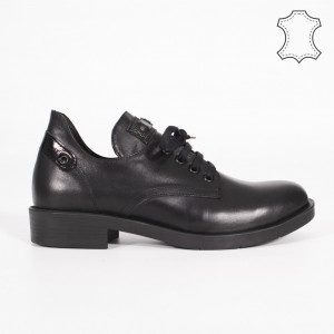 Pantofi Piele Naturala BRAN Negri