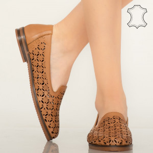 Pantofi piele naturala Bury maro