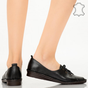 Pantofi piele naturala Kic negri