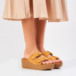 Papuci Dama NERI Camel