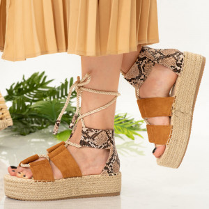 Platforme dama Lufa camel