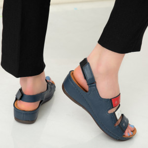 Sandale dama Aco bleumarin