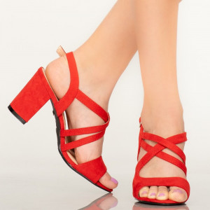 Sandale dama Fitz rosii