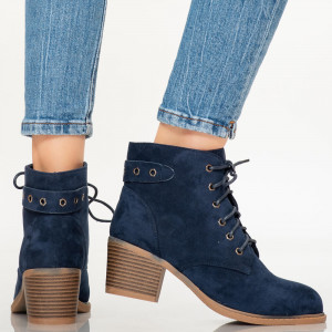 Botine dama Boya albastre