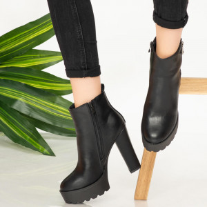 Botine dama Nox negre