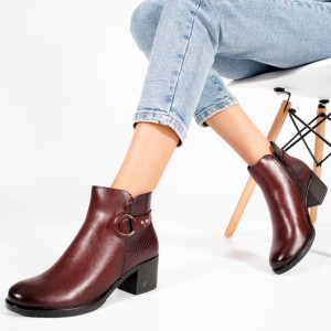 Botine Imblanite OLA Bordo