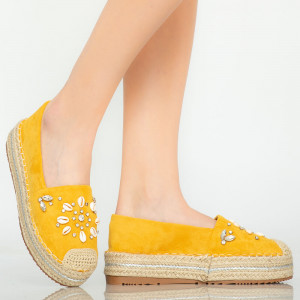 Pantofi casual Calla galbeni