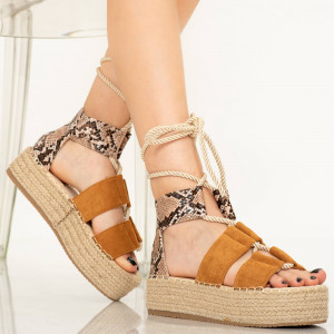 Platforme dama Lufa camel