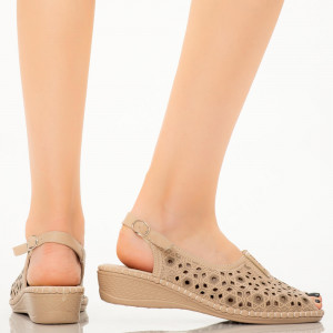 Sandale dama Alva camel