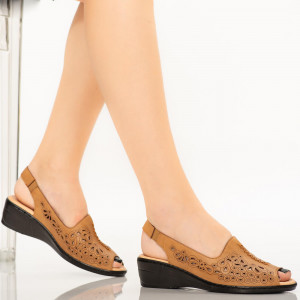 Sandale dama Goni camel