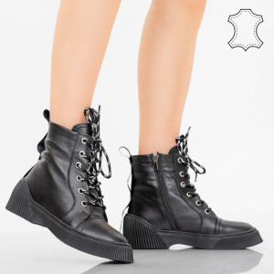 Ghete piele naturala Rey negre