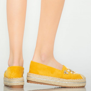 Pantofi casual Calla galbeni