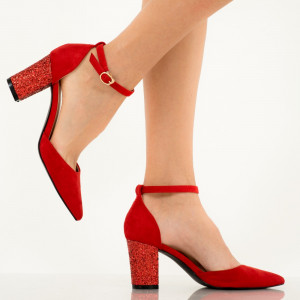 Pantofi dama Mantis rosii