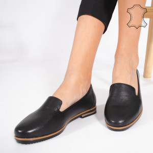Pantofi Piele Naturala DUM Negri
