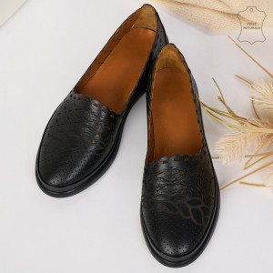 Pantofi Piele Naturala OME Negri