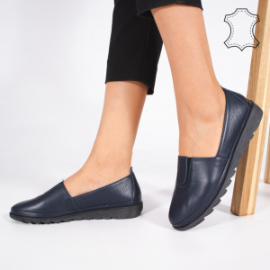 Pantofi Piele Naturala YOD Albastri