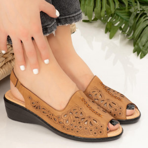 Sandale dama Goni camel