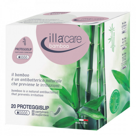 Absorbante zilnice bambus Illa Care, 20 bucăți