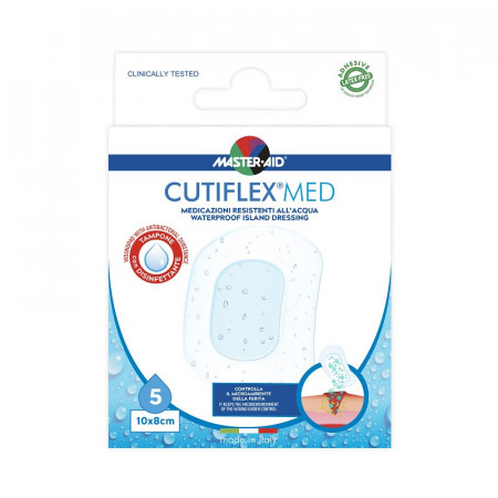 Pensament steril impermeabil cu antiseptic cutiflex med 10 x 8 cm