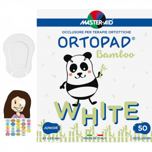 Ortopad – Ocluzoare albe pentru copii, Master-Aid, 50 bucăți
