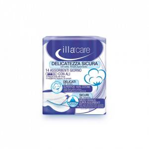 Absorbante de zi bumbac Illa Care, 14 bucăți