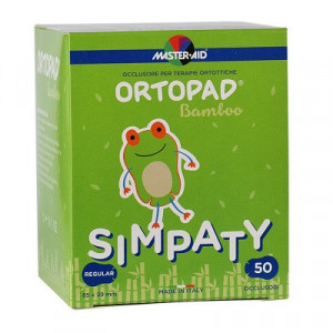 Ocluzor Ortopad Simpaty, Master-Aid, pentru copii, Regular, 85x59 mm, 50 bucăți