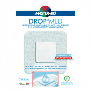 Pansament steril autoadeziv cu antiseptic Drop Med 10x10 cm