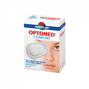 Optomed Comfort – Comprese oculare sterile autoadezive, 100x72 mm, 10 bucăți