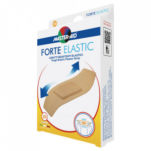 Plasturi rezistenți din pânză, Forte Elastic Master-Aid, Super 86X39 mm, 20 bucăți