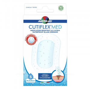 Pansament impermeabil steril Cutiflex Med Steril Master-Aid, 10.5x15 cm, 5 bucăți