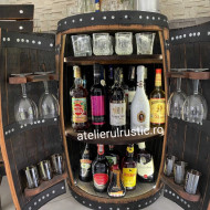 Minibar din lemn stejar delux