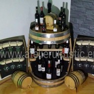 Minibar din lemn de stejar