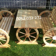 Set rustic roata de car