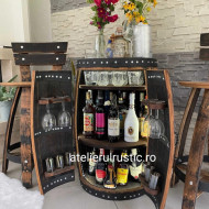 Minibar din lemn stejar delux