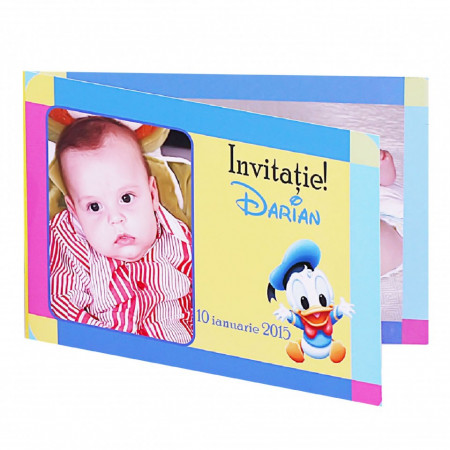 Invitatie Botez Dubla Baby Donald