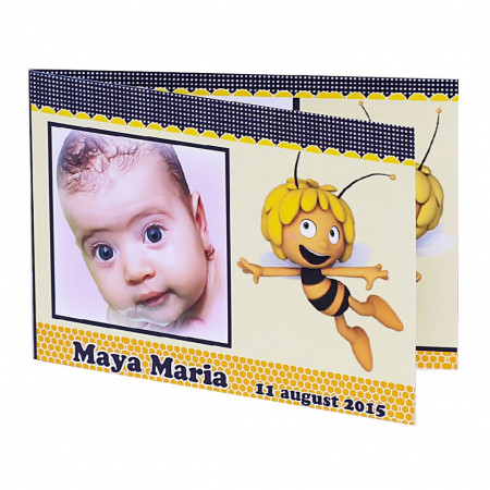 Invitatie Botez Dubla Maya Albinuta