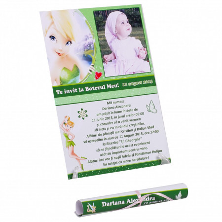 Invitatie Botez Papirus Tinkerbell 2
