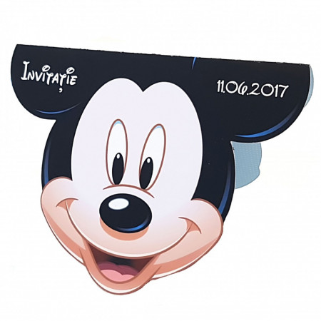 Invitatii Botez Contur Mickey Mouse 2